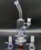 Glas Bong Heady 8.8inchs Shisha Hookah Birdcage Percolator med klar 14mm Man Bowl Water Pipe Bubbler Recycler