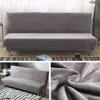 Pluche stof vouw wapeneloze sofa bed cover opvouwbare stoel slipcover dikkere covers bank couch beschermer elastische futon winter 211116