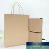 Gift Wrap 10pcs High Quality Kraft Paper Tote Bag Coffee Snack Lunch Box Takeaway Packaging Bags Single Party Favor With Handles1 Factory price expert design Quality