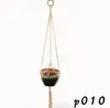 Plant Hangers Macrame Bloempotten Houder Touw Gevlochten Opknoping Planter Mand Thuis Creatieve Tuin Decor 8 Ontwerpen Optioneel SN5245