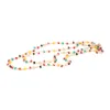 S2325 Bohemian Fashion Jewelry Colorful Beaded Necklace Ancient Handmade Rope Woven Glass Beads Necklaces