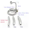 NXY Sex Chastity devices Stainless steel men's ring penis catheter chastity cage belt sex toy 1126
