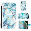 Geometric Marble Leather Wallet Cases For Iphone 13 Mini 12 Pro MAX 11 XR XS MAX X 8 7 6 Chromed Granite Stone Rock Plated Holder Book Flip