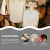 Lamp Covers & Shades 4pcs Transparent Glass Craft Candle Cylinder Cover Decors