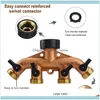 Supplies Patio, Lawn Garden Home & Gardengarden Hose Splitter Brass 2/4 Way Tap Connector With Tape 3/4 Pipe For Irrigation Watering System