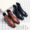 Boots luxurys Men Timber Leather Retro Punk Motorcycle Unique Camouflage Male High Quality Lace Up Fashion designer Shoes