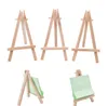 NEW8x15cm Natural Wooden Mini Tripod Easel Wedding Decoration Painting Small Holder Menu Board Accessoriy Stand Display Holders ZZE12404