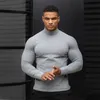 T-shirts T-shirts T-shirt T-shirt Män Gym Fitness T-shirt Male Sport Bodybuilding Skinny Tee Toppar Spring Workout Kläder