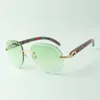 Classic sunglasses 3524027 with peacock natural wood arms glasses Direct s size 18-135 mm180V