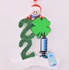 DHL 2021 Natal decoração aniversário festa produto presente personalizado de 4 ornamentos pandêmico diy resina acessórios com corda ct16