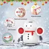 Fidget Flash Toy Kids Top Doll Rotate Bubble Game Pasen Christmas Fidgets Spinning Spinner Tumbler Snowman met Licht Stress Relief Toys