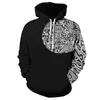 Gorący sprzedawanie męska Wiking Tatuaż Norweski Mit 3D Print Hoodie Pullover Bluza