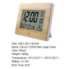 Fanju Digital Relógio de Parede LCD Grande Número Número Tempo Tempo Calendário De Tabela De Alarme Desembarque Relógios De Design Moderno Office Home Decor 210724