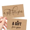 Cartes de vœux 30 pièces cadeau pour vous papier Kraft carte de remerciement merci appréciation papier cartonné propriétaires de petites entreprises vendeur