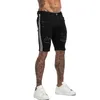 Summmer mens shorts fitness shorts cintura elástica rasgada calça jeans de verão para homens casual streetwear Dropshipping