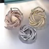 Pins, Brooches High-end Scarves Ladies' Ring Knot-tied Simple Accessories Gold Silver Color