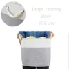 Foldable Large Fabric Storage Basket Collapsible Cube Bin for Household Kids Toys Closet Organizer Box Laundry Hampers 210609