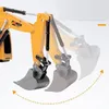 2.4Ghz 6 Channel 1:24 RC Excavator toy Engineering Car Alloy and plastic RTR For kids Christmas gift 220315