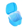 Boîte de bain pour prothèses dentaires boîte de rangement pour fausses dents dentaires conteneur de nettoyage panier de rinçage support d'appareil organisateur de plateau