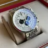 Brietling Mens смотрит на Quartz Watch Designer наблюдает за 42 -мм водонепроницаемым секундометом Человек, смотрящий высокий качество Whloesale