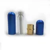 2021 Aluminium lege nasale inhalator navulbare flessen voor aromatherapie Essentiële oliën met katoenen wieken van hoge kwaliteit