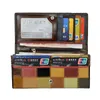 Regenbogenfarbene Damen-Geldbörsen aus echtem Leder, hochwertige lange Clutch-Geldbörse