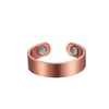 Oktrendy manchet verstelbare S voor vrouwen mannen gezondheid energie magnetische koper brede bruiloft band vinger ring minimalistische sieraden