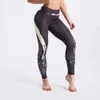 Qickitout 12% spandex a vita alta stampato digitale leggings fitness push up sport palestra leggings donna 211014