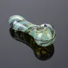 Glass Pyrex Oil Burner Pipes Straight Tube Glass Hand Pipe With Rope Colorful Smoking Pipes WL01