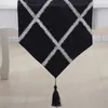 Large Lattice Table Runner European Tea Table Cloth Modern Simple Fashion Bed Flag