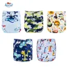 FRALDA ECOLOGICA BABYLAND BABY Nappy 5PCS / Lot tvättbara blöjor God kvalitet Pocket Blöja för 0-2 år 3-15kg Baby miljövänlig 210312