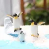 Baiufor 1 conjunto de selo de pinguim iceberg, figuras de inverno paisagem, brinquedo de estatueta em miniatura para crianças presente de aniversário de aniversário