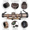 Luneta externa 1-6x24IR Riflescope com montagem de mira de 25,4/30 mm e alavanca de arremesso CL1-0408