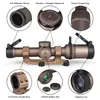 Outdoor Scope 1-6x24IR Riflescope with 25.4/30mm Sight Mount and Switch view Throw Lever CL1-0408