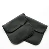 newStorage bags Fashionable Black Color Headphone Earphone USB Cable Leather Pouch Carry Case Bag Container EWE5379