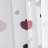 Дети мультфильм 3D сердца тюль шторы девушки спальня бешеные шторы занавес занавели жить настраиваемые панель x521 # 4 Y200421