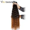 Facotes de cabelo cacheados sintéticos de 28/30/32 polegadas, pachotes de cabelo orgânicos para mulheres 3/6/9pcs por Yaki BeautyFactory Direct Direct