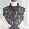 Boogbladen katoenen kanten nep kraag voor vrouwen blouse vintage afneembaar shirt valse reverskleding accessoires