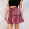 Summer Cotton Mini Skirts Womens Korean England Style Office Lady Simple Solid Elegant Faldas Mujer Moda Short 210531