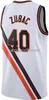 Stitched #40 Ivica Zubac Basketball Jersey White/gray custom men women youth basketball jersey XS-5XL 6XL