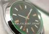 新しい工場販売腕時計メンズ 2813 自動巻きムーブメント 39 ミリメートル新しい SS メンズグリーンサファイア # 116400GV オリジナルボックス付きダイビングメンズ腕時計