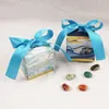 Yaratıcı Ebru Tarzı Şeker Kutusu Düğün Hediye Kutusu Parti Malzemeleri Şekeri Bebek Duş Kağıdı Çikolata Kutusu Paketi