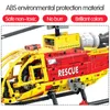 Los mejores 663pcs Bloques de construcción de aviones de alta tecnología Helicóptero militar Aeropuerto Brigada Brigada Ladrillos Iluminar juguetes para niños