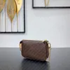 클러치 상단. M58009 MINI POCHETTE ACCESSOIRES 디자이너 핸드백 지갑이 저녁 토트 체인 쇼핑 화장품 바게트 백 호보 가방 동전 지갑 카드 홀더 파우치