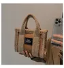 Damen-Tragetaschen, modische Shopper-Umhängetasche, Damen-Handtaschen aus Lammwolle