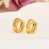 Hoop Huggie Bangrui Bridal Mężczyźni biżuteria złoto kolor Brincos najlepsza jakość kobiet dziewczynki Dzieci kolczyki