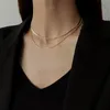 Chains Basic 3/4/5mm Chain Necklaces For Women, Gold Color Herringbone Link Choker Collar,Stainless Steel Candid Party Jewelry1829825