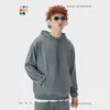 Inflatie Matching Hoodie voor Paar Basic Oversized Hoodies Mannen Casual Effen Hoodies Mannen Grijze Hooded Sweatshirts Unisex 211014