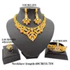 s! 2020 Dubai Jewelry Sets Flower Necklace Costume African Golden Jewellery Kits Women Party