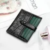 Genuine cow leather women designer card holders lady short style fashion casual zero purses no78